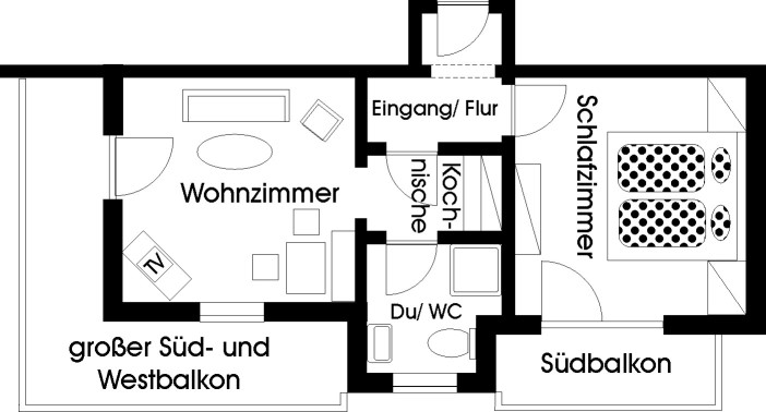 Grundriß Ferienwohnung